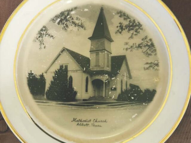 Abbott United Methodist commemorative plate