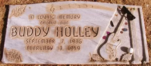Buddy Holly headstone, Lubbock City Cemetery