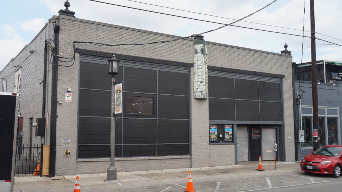Trees nightclub on Elm Street in the Deep Ellum neighborhood of Dallas, Texas