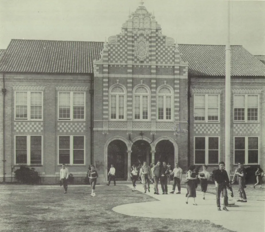 Historic image of Thomas Jefferson High School, Port Arthur