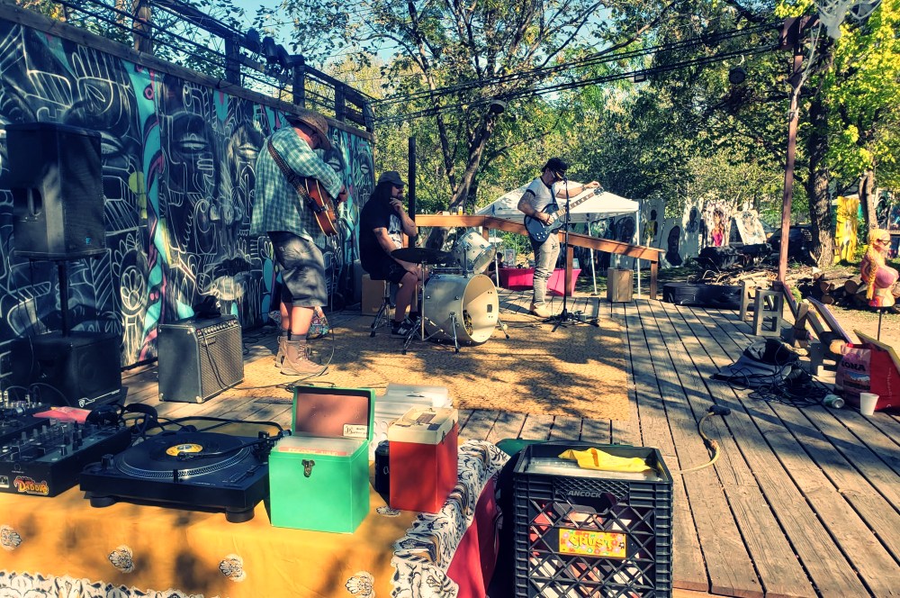 Musicians play at Kenny Dorham’s Backyard