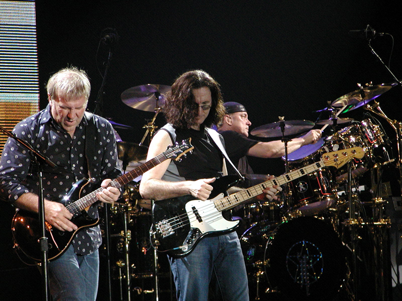 RUSH performing live in concert