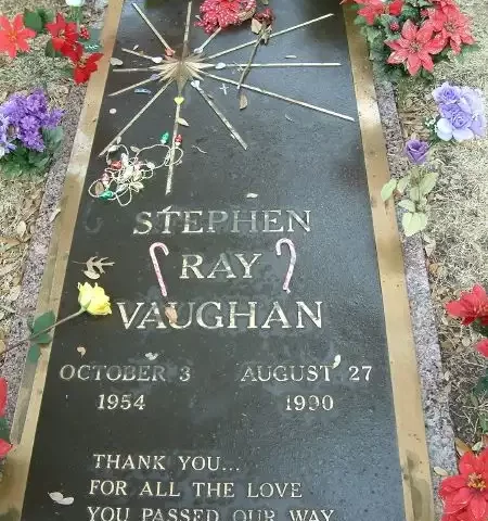 Stevie Ray Vaughan grave marker