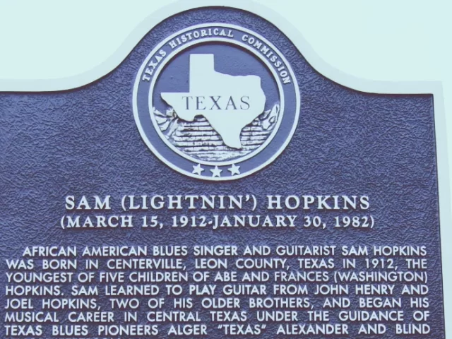 Houston: Sam Lightnin' Hopkins historical marker