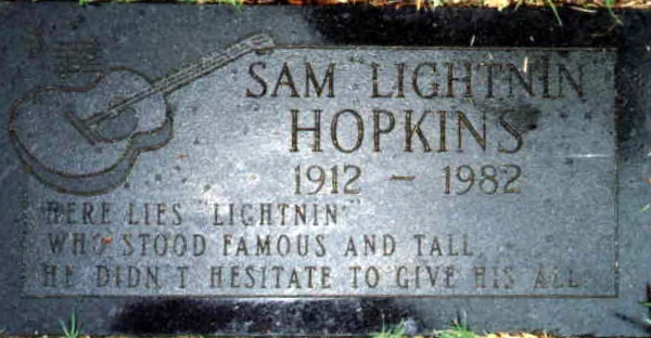 Houston: Sam Lightnin' Hopkins gravesite