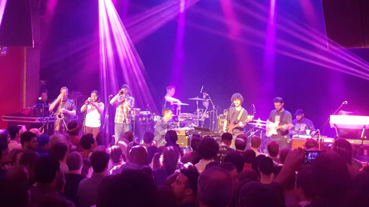 Snarky Puppy performing live in 2016