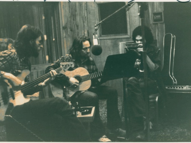 Willie Nelson recording 'Red Headed Stranger' album. (Photo: Audio Dallas)