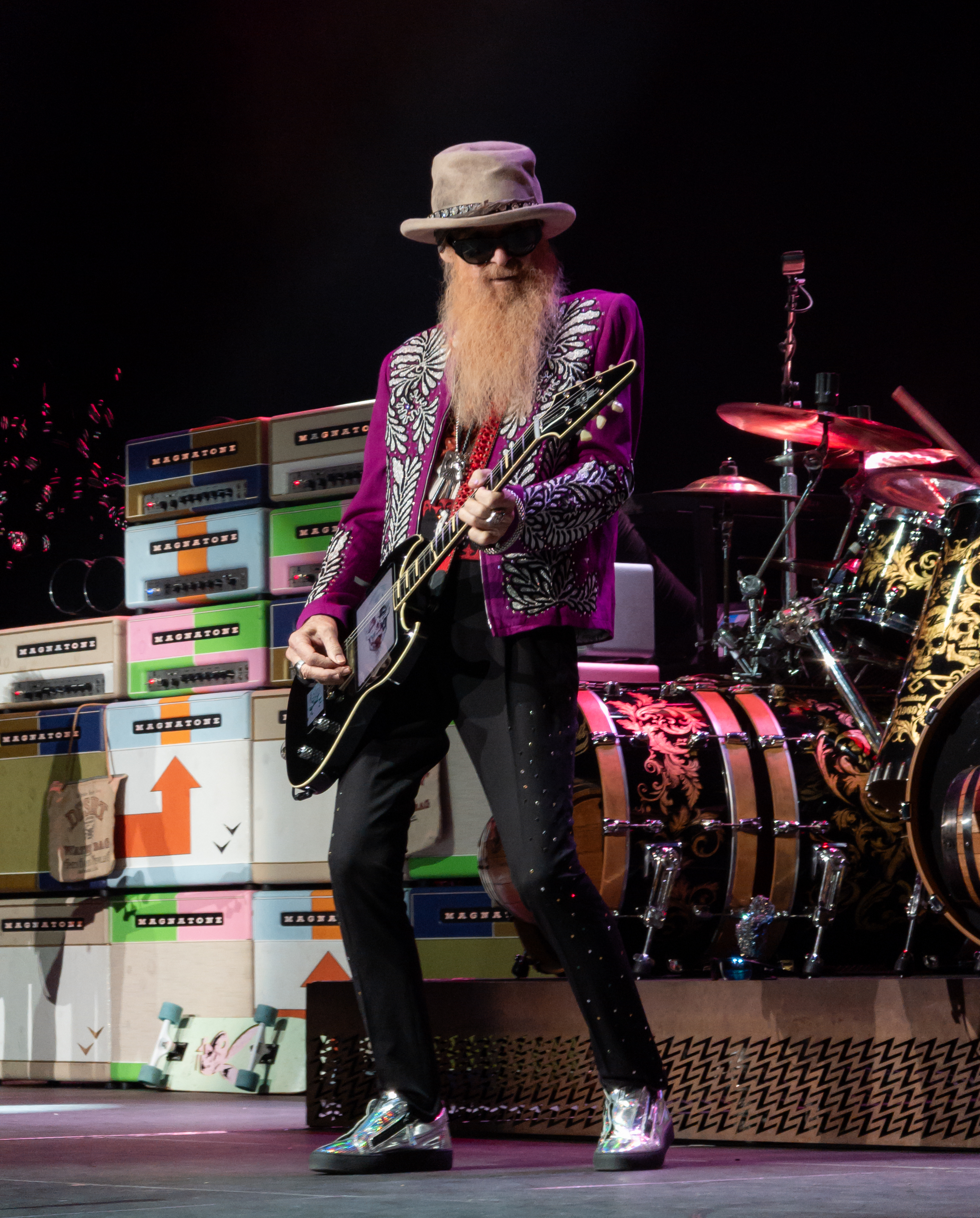 ZZ Top performing live on stage at Caesars Windsor in 2025
