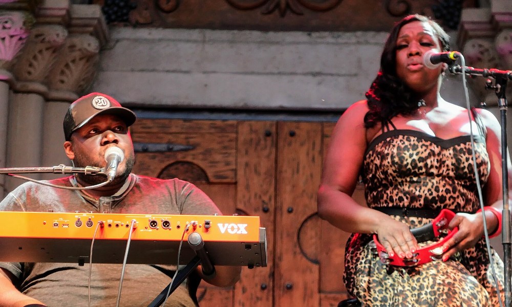 The War and Treaty performing live, ahead of their Kessler Theater show
