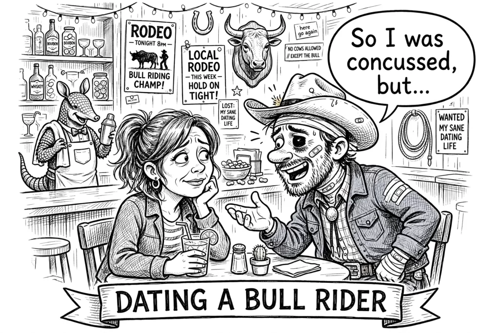[Bad] Joke of the Day: Dating a bull rider is great until . . .