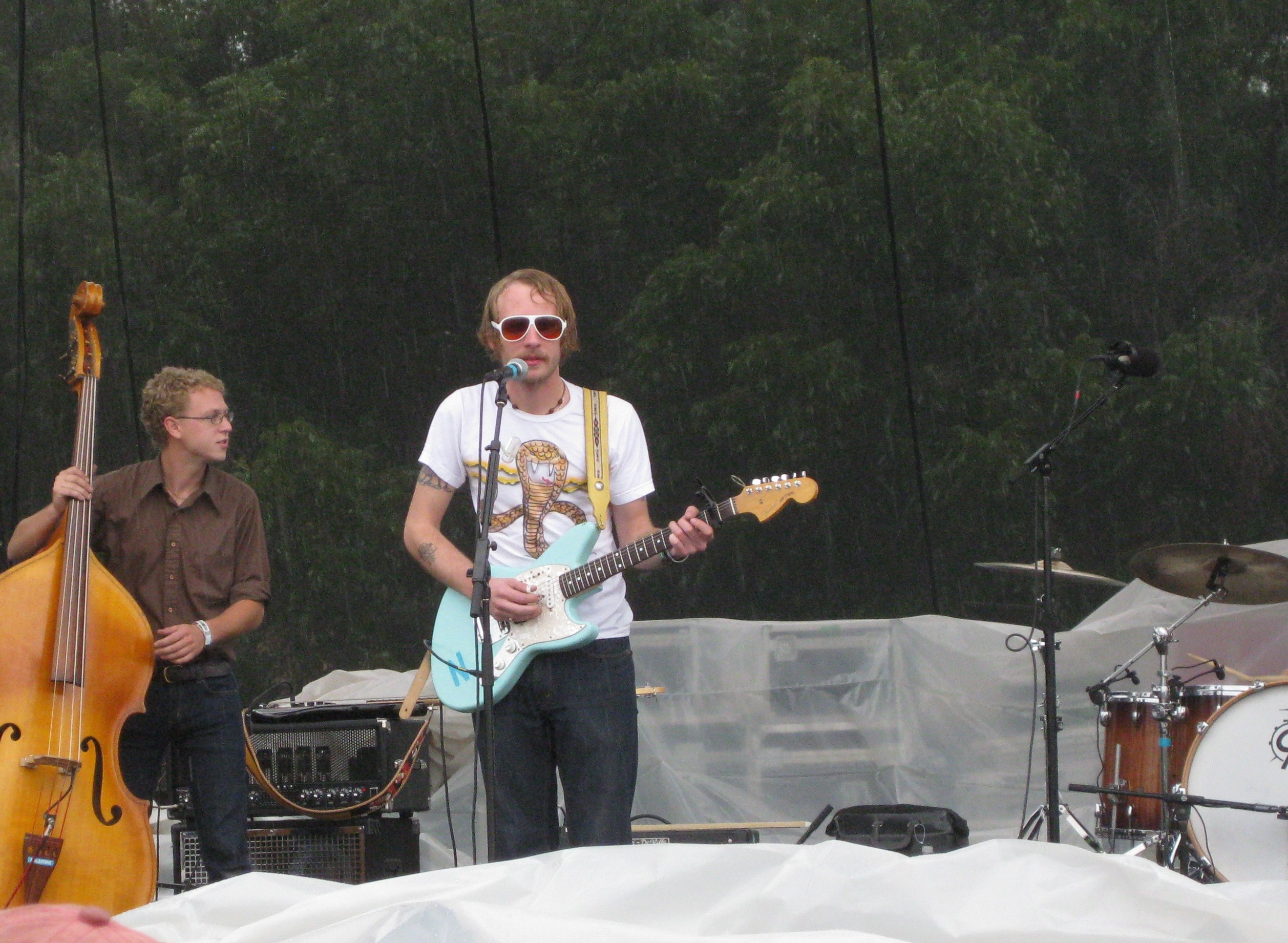 Deer Tick performing live on stage
