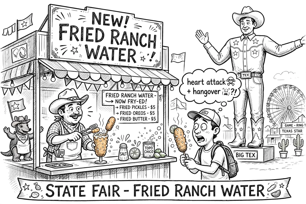 [Bad] Joke of the Day: Texas State Fair announced this year’s new fried foods