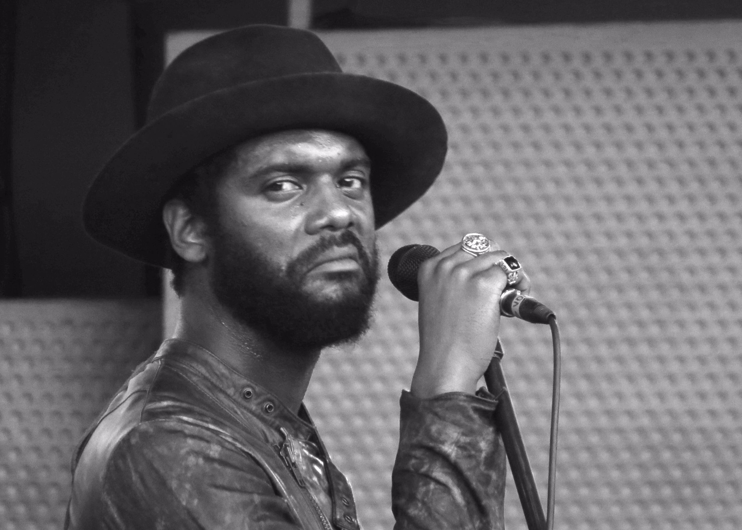 Gary Clark Jr. performing live on guitar on stage