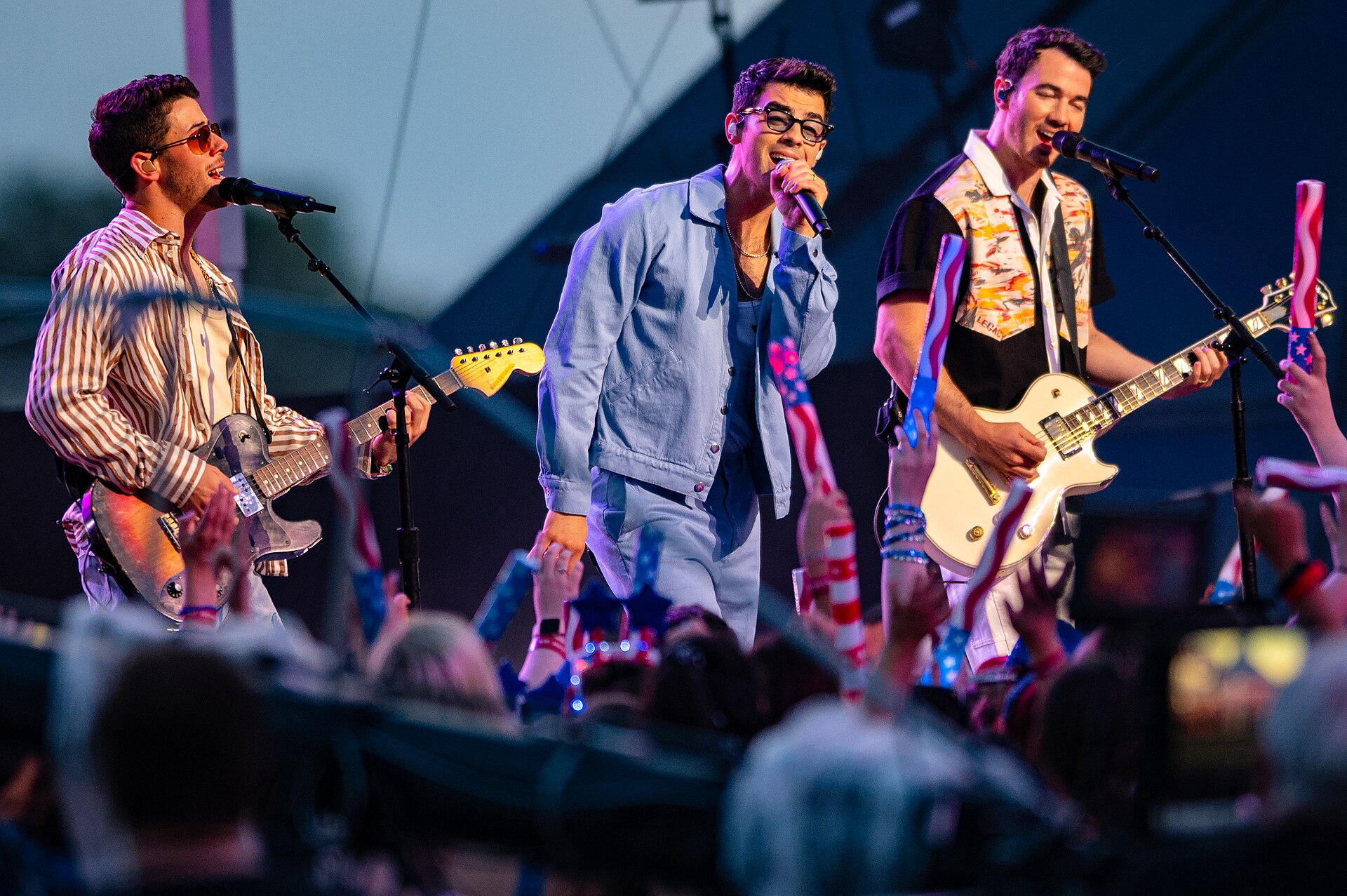 Jonas Brothers performing live in Cleveland