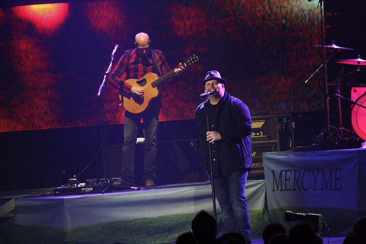MercyMe performing in concert in 2011
