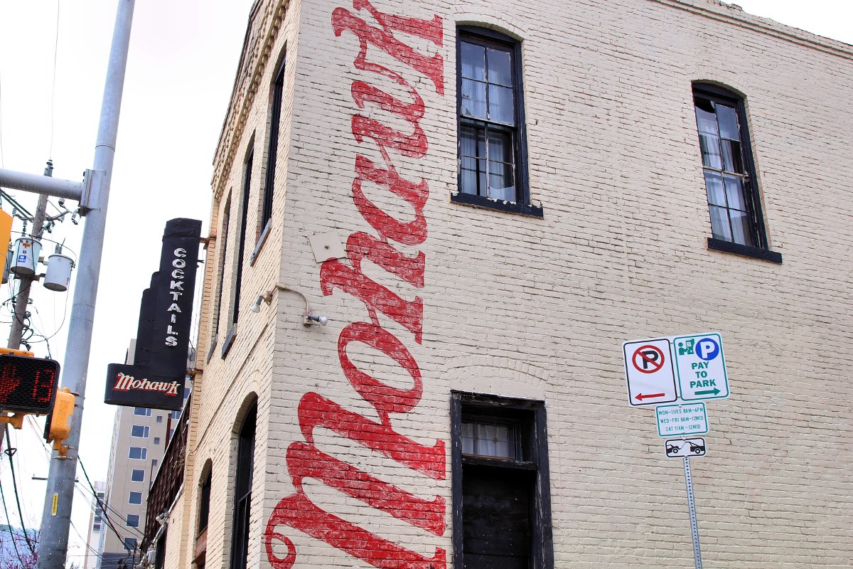 Exterior of Mohawk music venue on Red River Street in Austin, Texas