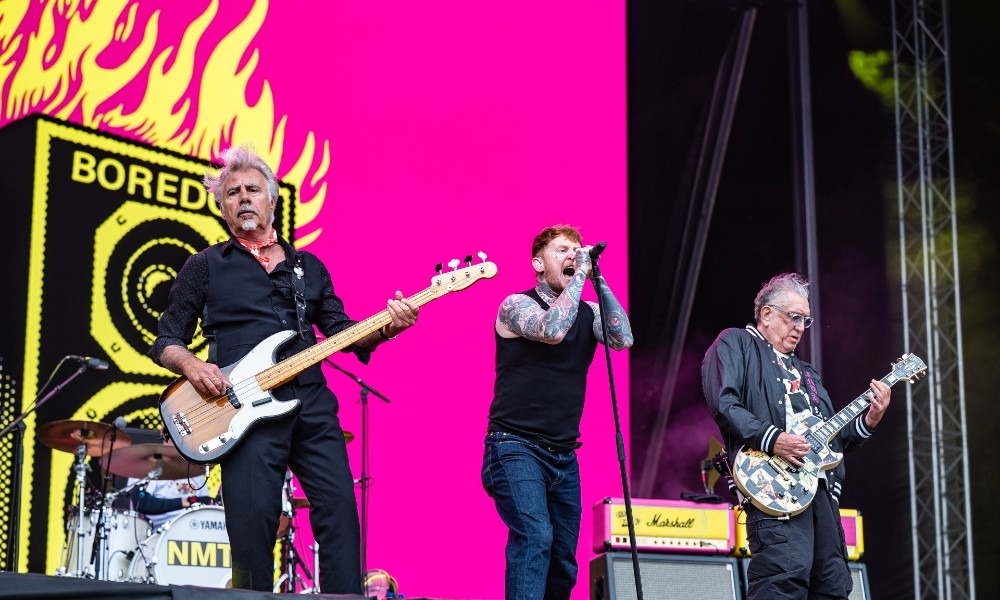 Sex Pistols performing live, the punk band playing Longhorn Ballroom in Dallas