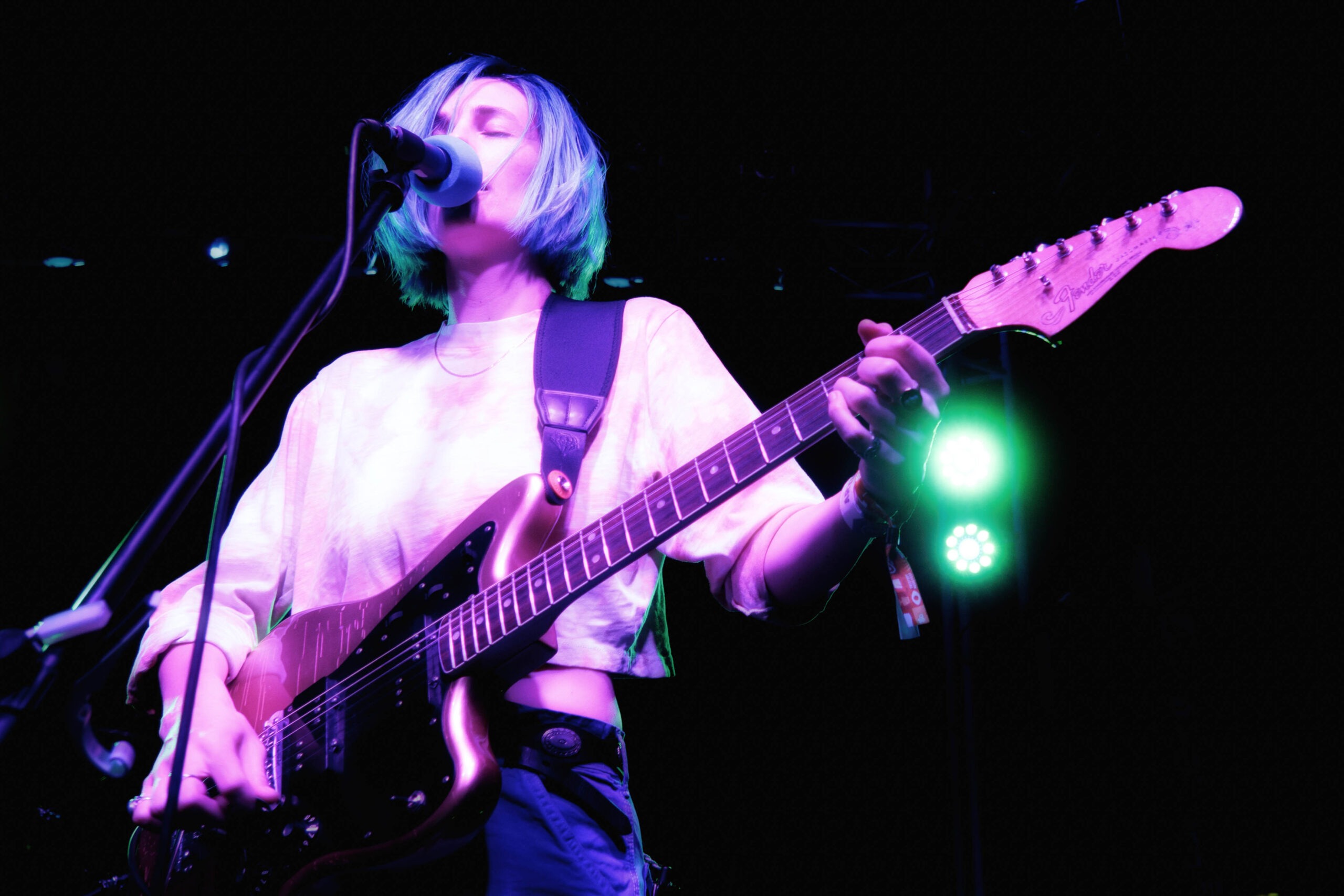 Slothrust performing on stage