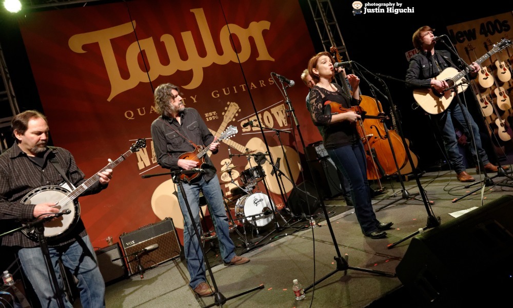 The SteelDrivers bluegrass band performing live on stage