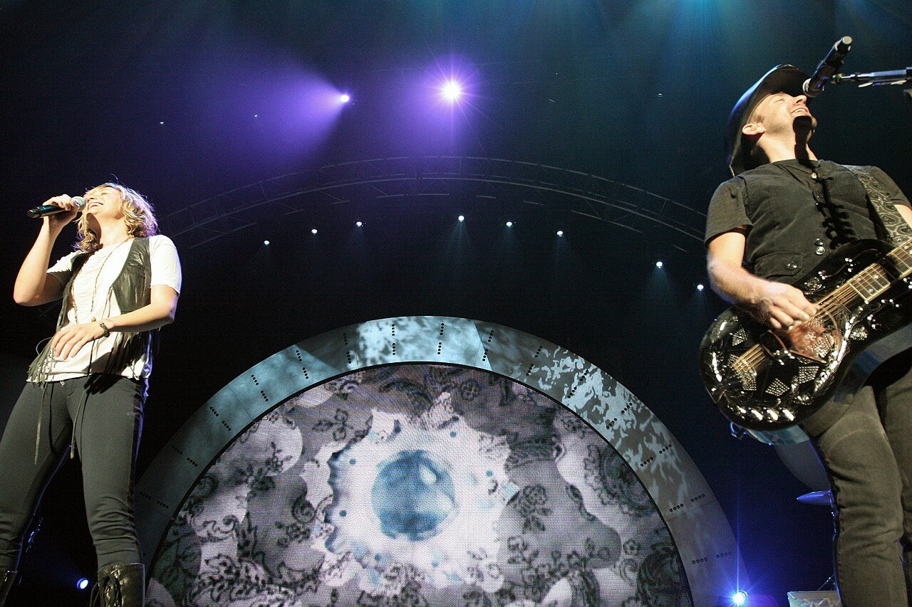 Sugarland performing in concert in 2008
