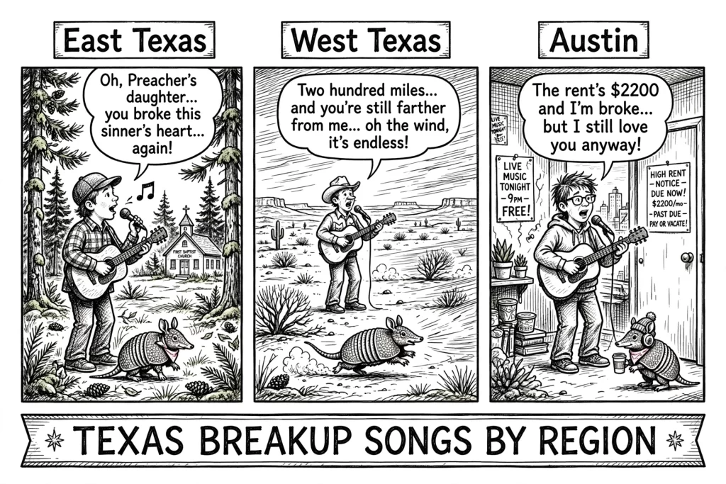 [Bad] Joke of the Day: You can tell what part of Texas a band is from by …