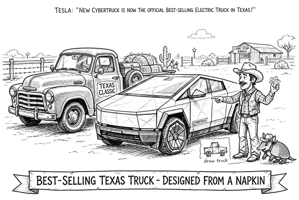 [Bad] Joke of the Day: Tesla says its new Cybertruck is now officially the best-selling . . .