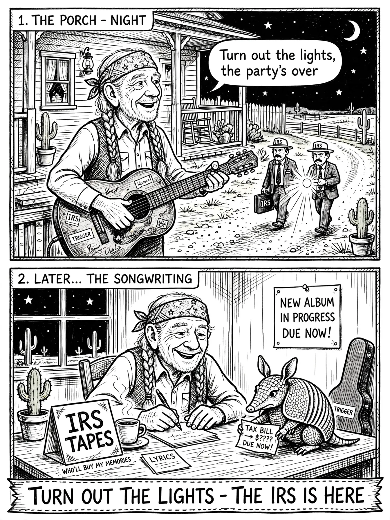[Bad] Joke of the Day: Willie Nelson vs. the IRS